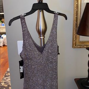 Silver sequined dress, Size 7/8 (runs small)